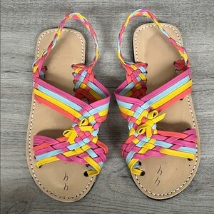 NWOT HANDMADE Colorful Braided Women’s Sandals Huaraches Open Toe